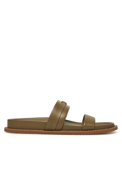 Klapki MICHAEL Michael Kors Mandy Flat Sandal 40S5MAFS2L Zielony ze sklepu eobuwie.pl w kategorii Klapki damskie - zdjęcie 181335701