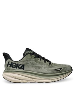 Buty do biegania Hoka Clifton 9 1127895 Khaki ze sklepu eobuwie.pl w kategorii Buty sportowe męskie - zdjęcie 181336284
