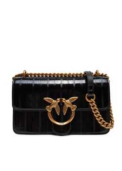 Torebka PINKO Love One Mini Dc PE 25 PLTT 100074 A1VE Czarny ze sklepu eobuwie.pl w kategorii Kopertówki - zdjęcie 181336294