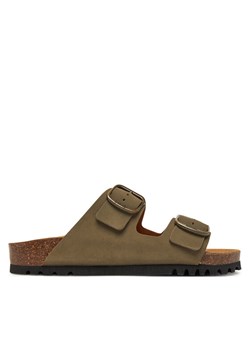 Klapki Scholl Josephine F32174 Khaki ze sklepu eobuwie.pl w kategorii Klapki damskie - zdjęcie 181336480