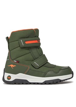 Śniegowce KangaRoos K-Mj Sharp V Rtx 18929 000 8091 Khaki ze sklepu eobuwie.pl w kategorii Buty zimowe dziecięce - zdjęcie 181336674