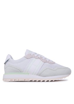 Sneakersy Tommy Jeans Retro Evolve Wmn EN0EN02124 Biały ze sklepu eobuwie.pl w kategorii Buty sportowe damskie - zdjęcie 181336771