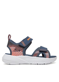 Sandały Skechers Microspec-Splash- 407034L/NVOR Granatowy ze sklepu eobuwie.pl w kategorii Sandały dziecięce - zdjęcie 181337244