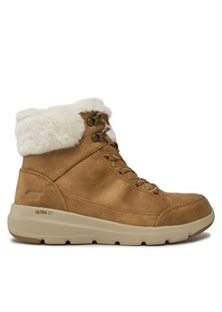Botki Skechers Glacial Ultra Cozyly 144178/CSNT Brązowy ze sklepu eobuwie.pl w kategorii Botki - zdjęcie 181337341