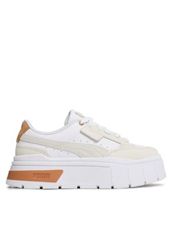Sneakersy Puma Mayze Stack Luxe 389853 05 Biały ze sklepu eobuwie.pl w kategorii Buty sportowe damskie - zdjęcie 181337454
