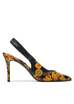 Sandały Versace Jeans Couture 77VA3S52 ZS366 Czarny ze sklepu eobuwie.pl w kategorii Sandały damskie - zdjęcie 181337930