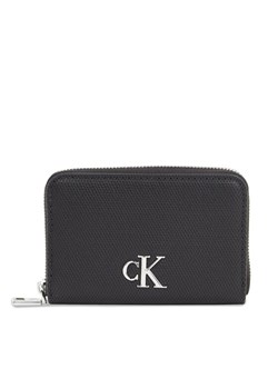 Mały Portfel Damski Calvin Klein Jeans Minimal Monogram M Zip Around T K60K611970 Czarny - id: 8720109596014 - marki Calvin Klein - 181337974 Mały Portfel Damski Calvin Klein Jeans Minimal Monogram M Zip Around T K60K611970 Czarny ze sklepu eobuwie.pl w kategorii Portfele damskie - zdjęcie 181337974