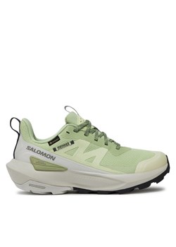 Sneakersy Salomon Elixir Activ Gore-Tex L47456300 Zielony ze sklepu eobuwie.pl w kategorii Buty trekkingowe damskie - zdjęcie 181338220