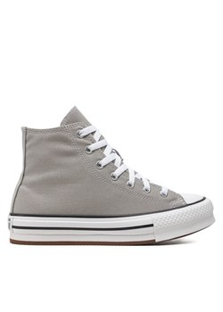 Trampki Converse Chuck Taylor All Star Eva Lift A07346C Szary ze sklepu eobuwie.pl w kategorii Trampki dziecięce - zdjęcie 181338711