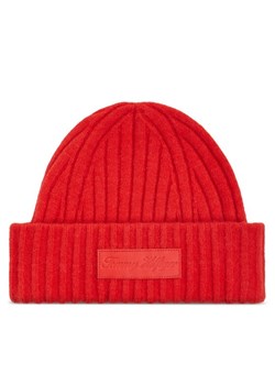 Czapka Tommy Hilfiger Tommy Twist Beanie AW0AW15325 Pomarańczowy ze sklepu eobuwie.pl w kategorii Czapki zimowe damskie - zdjęcie 181339163