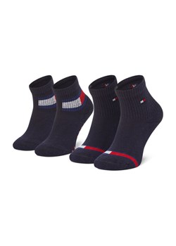 Zestaw 2 par wysokich skarpet dziecięcych Tommy Hilfiger 100002319 Granatowy ze sklepu eobuwie.pl w kategorii Skarpetki dziecięce - zdjęcie 181339223