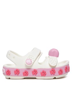 Sandały Crocs Rocband Cruiser Pet Sandal T 210030 Biały ze sklepu eobuwie.pl w kategorii Sandały dziecięce - zdjęcie 181805123