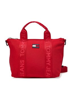 Torebka Tommy Jeans Tjw Ess Daily Mini Tote AW0AW17288 Czerwony ze sklepu eobuwie.pl w kategorii Torby Shopper bag - zdjęcie 181805162