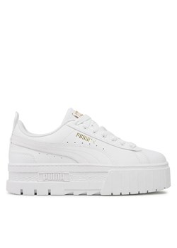 Sneakersy Puma Mayze Lth Jr 384527 Biały ze sklepu eobuwie.pl w kategorii Trampki dziecięce - zdjęcie 181805660