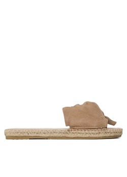 Espadryle Manebi Sandals With Knot W 1.9 JK Beżowy ze sklepu eobuwie.pl w kategorii Klapki damskie - zdjęcie 181806031