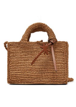 Torebka Manebi Handcrafted Raffia Sunset Bag Mini V 2.2 CO Beżowy ze sklepu eobuwie.pl w kategorii Torby letnie - zdjęcie 181806422
