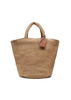 Torebka Manebi Natural Raffia Summer Bag V 2.2 AD Brązowy ze sklepu eobuwie.pl w kategorii Torby letnie - zdjęcie 181806441