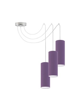 Designerska lampa wisząca pająk z fioletowymi tubami VIZELA T3 ze sklepu Lysne w kategorii Lampy wiszące - zdjęcie 181814091