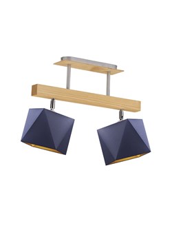 Drewniana lampa sufitowa na belce ASTIR GOLD z regulowanymi kloszami ze sklepu Lysne w kategorii Lampy wiszące - zdjęcie 181814221