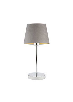 Szara lampka nocna w stylu skandynawskim SIENA VELUR ze sklepu Lysne w kategorii Lampy stołowe - zdjęcie 181814471