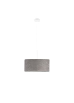 Lampa wisząca z regulacją wysokości SINTRA VELUR fi - 40 cm - kolor szary ze sklepu Lysne w kategorii Lampy wiszące - zdjęcie 181814513