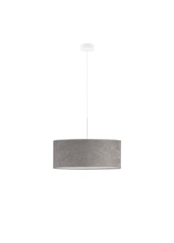 Lampa welurowa szara SINTRA VELUR fi - 50 cm kolor szary ze sklepu Lysne w kategorii Lampy wiszące - zdjęcie 181814792