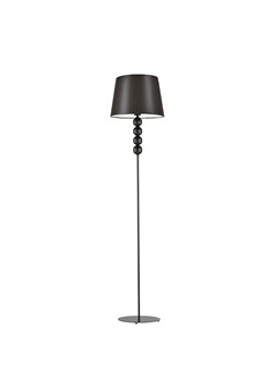 Czarna lampa podłogowa z tkaninowym abażurem SEUL ze sklepu Lysne w kategorii Lampy podłogowe - zdjęcie 181814922