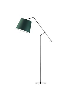 Nowoczesna lampa stojąca z regulacją wysokości FOYA z abażurem w kolorze butelkowej zieleni ze sklepu Lysne w kategorii Lampy podłogowe - zdjęcie 181815330