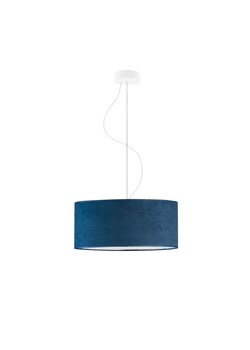 Lampa wisząca nad stół HAJFA VELUR fi - 40 cm - kolor granatowy ze sklepu Lysne w kategorii Lampy wiszące - zdjęcie 181815990