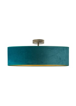 Plafoniera WENECJA VELUR fi - 60 cm kolor zieleń butelkowa ze złotym wnętrzem ze sklepu Lysne w kategorii Lampy sufitowe - zdjęcie 181816733