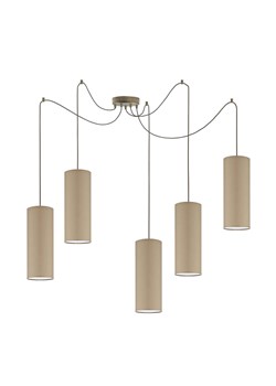Wisząca lampa pająk z beżowymi kloszami VIZELA T5 ze sklepu Lysne w kategorii Lampy wiszące - zdjęcie 181816801