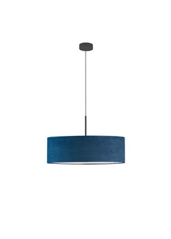 Lampa welurowa do sypialni SINTRA VELUR fi - 60 cm kolor granatowy ze sklepu Lysne w kategorii Lampy wiszące - zdjęcie 181817722