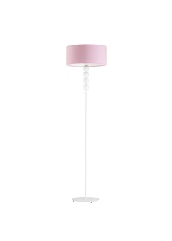 Biała lampa podłogowa z różowym abażurem BERMUDY ze sklepu Lysne w kategorii Lampy podłogowe - zdjęcie 181817754
