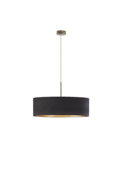 Stylowa lampa wisząca do salonu SINTRA VELUR fi - 60 cm kolor czarny ze złotym wnętrzem ze sklepu Lysne w kategorii Lampy wiszące - zdjęcie 181818000