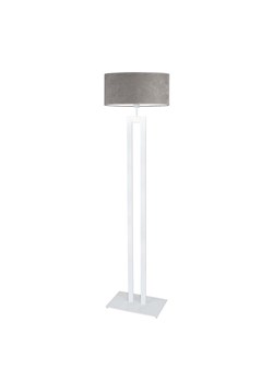 Biała lampa podłogowa LED z abażurem  KALIFORNIA VELUR ze sklepu Lysne w kategorii Lampy podłogowe - zdjęcie 181818184