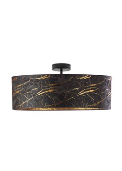 Lampa sufitowa z abażurem imitującym marmur WENECJA MARMUR fi - 60 cm - kolor czarny ze sklepu Lysne w kategorii Lampy sufitowe - zdjęcie 181818582