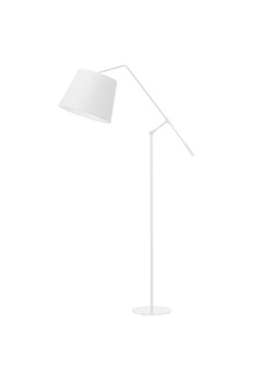 Biała lampa podłogowa do sypialni FOYA na wysięgniku ruchomym ze sklepu Lysne w kategorii Lampy podłogowe - zdjęcie 181819250