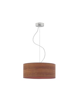 Lampa kuchenna z fornirowym abażurem HAJFA ECO fi - 40 cm - kolor kasztanowy ze sklepu Lysne w kategorii Lampy wiszące - zdjęcie 181820261