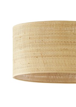 Abażurowy plafon sufitowy z elementem rattanu WENECJA BOHO fi - 40 cm ze sklepu Lysne w kategorii Lampy sufitowe - zdjęcie 181821152