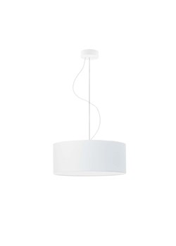 Biała lampa wisząca do sypialni HAJFA fi - 40 cm - kolor biały ze sklepu Lysne w kategorii Lampy wiszące - zdjęcie 181821200