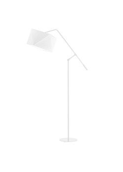 Biała lampa stojąca na wysięgniku ruchomym do czytania COLMA ze sklepu Lysne w kategorii Lampy podłogowe - zdjęcie 181822132