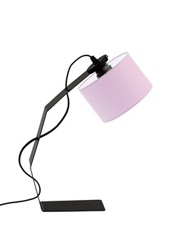 Czarna lampa na stolik z abażurem HAGA ze sklepu Lysne w kategorii Lampy stołowe - zdjęcie 181822490