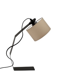 Czarno-beżowa lampa stołowa z metalu HAGA ze sklepu Lysne w kategorii Lampy stołowe - zdjęcie 181822491