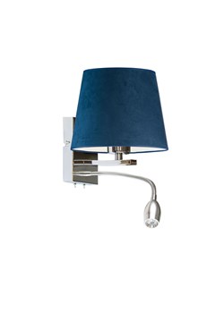 Elegancki kinkiet do czytania z dodatkowym oświetleniem BOSTON VELUR ze sklepu Lysne w kategorii Lampy ścienne - zdjęcie 181823663