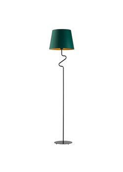 Lampa podłogowa z abażurem w kolorze butelkowej zieleni FOGO GOLD ze sklepu Lysne w kategorii Lampy podłogowe - zdjęcie 181823704