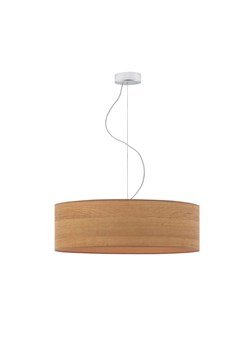 Żyrandol do kuchni z fornirowym abażurem HAJFA ECO fi - 60 cm - kolor dąb sonoma ze sklepu Lysne w kategorii Lampy wiszące - zdjęcie 181824292