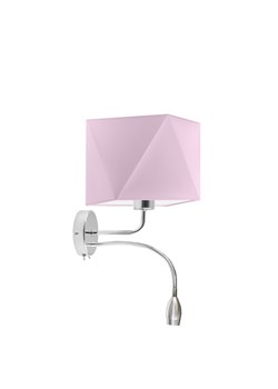 Dziecięcy kinkiet z miętowym abażurem KENT i regulowanym reflektorem LED ze sklepu Lysne w kategorii Lampy dziecięce - zdjęcie 181824414