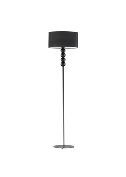 Czarna lampa podłogowa z miękkim w dotyku abażurem BERMUDY VELUR ze sklepu Lysne w kategorii Lampy podłogowe - zdjęcie 181824500