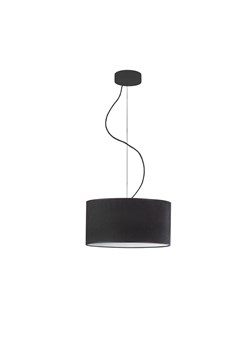 Czarna lampa wisząca na regulowanym przewodzie HAJFA VELUR fi - 30 cm ze sklepu Lysne w kategorii Lampy wiszące - zdjęcie 181824510