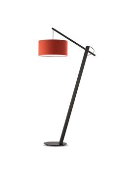 Drewniana lampa stojąca na jednej nodze TORINO z abażurem ze sklepu Lysne w kategorii Lampy podłogowe - zdjęcie 181825013